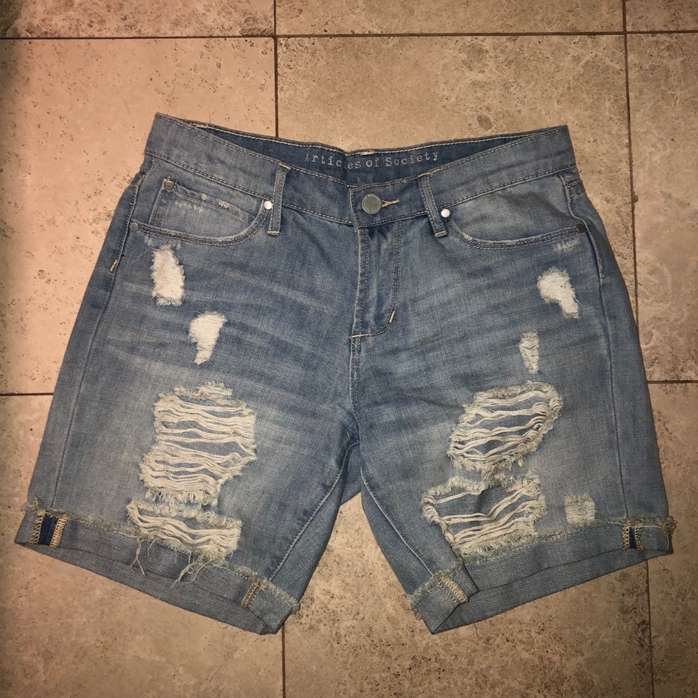 ARTICLES OF SOCIETY Jean Shorts size 24 small NEW